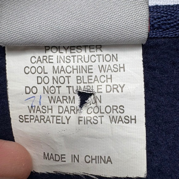 Australia Track Jacket Mens L Navy Blue Cadet Collar Raglan Sleeve Full Zip - Picture 5 of 8